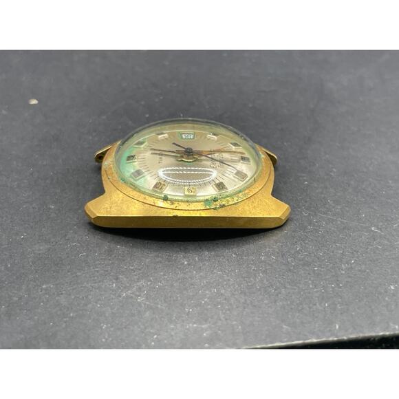 Vintage Men\'s Timex Electronic Time Zone Watch Gold Plated Telephone Dial main image 10